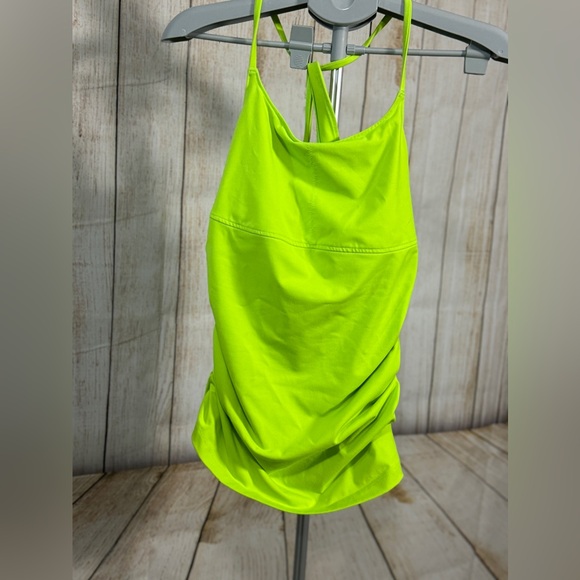 VSX Tops - VSX WORKOUT TANK, Neon Green, Are SEXY BY VICTORIAS SECRET, Cinched Sides LARGE